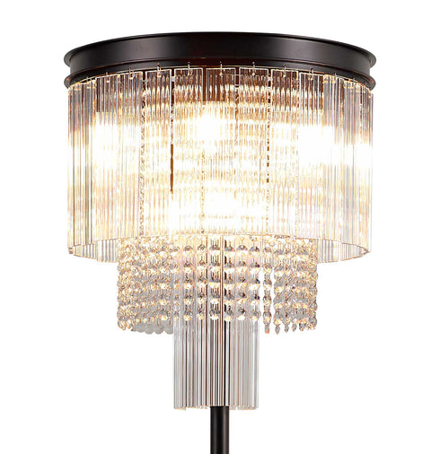 Burnaby Floor Lamp 9 Light Brown Oxide